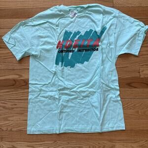 Vintage NDEITA Certified Instructor T Shirt Neon Graphics Single Stitch Size XL